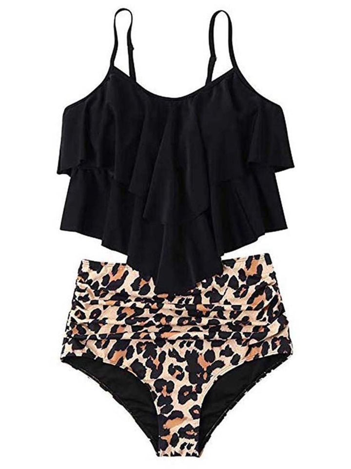 Levoire | Hetty Bikini Taille Haute - Un Bikini Unique Et Confortable. Léopard noir