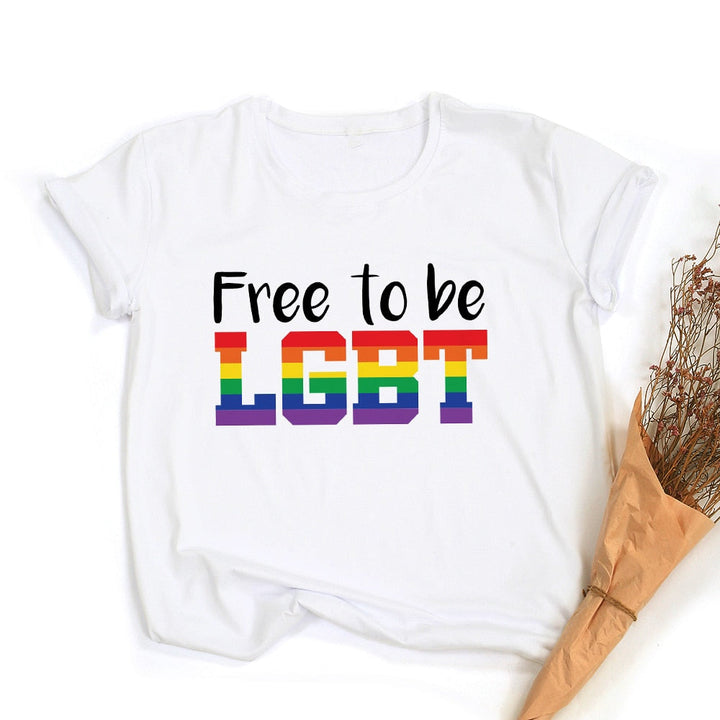 Levoire | Love Equality T-Shirt Graphique Arc-En-Ciel Lgbt Fierté Rétro Été Conception 7