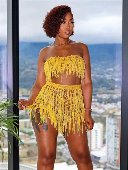 Levoire | Vêtements De Plage Crochet 2 Ensemble De Robe Deux Pièces