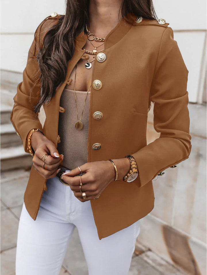 Levoire | Veste À Boutons Élégante Camel (Rupture de stock rapide)