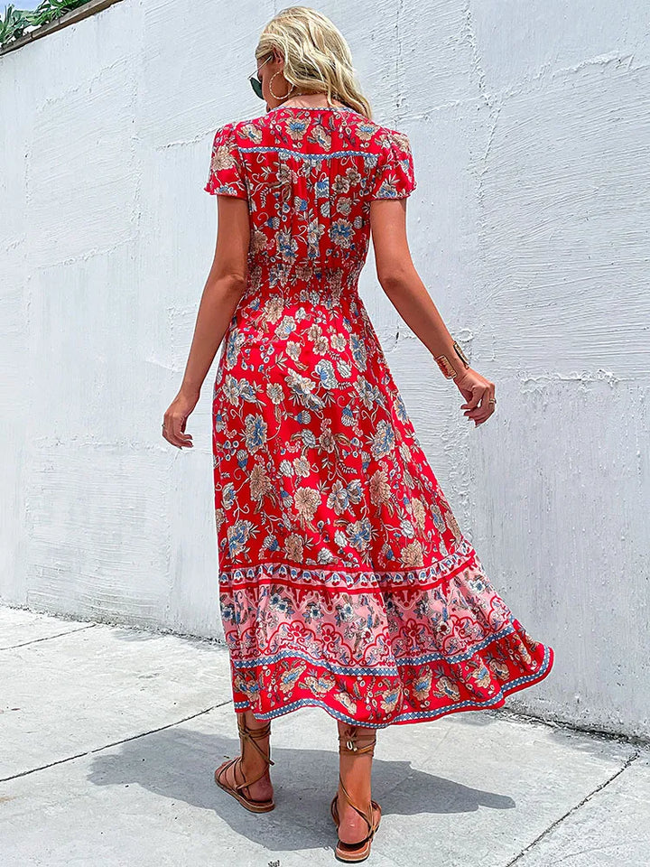 Levoire | Robe Mi-Longue Fleurie Bohème