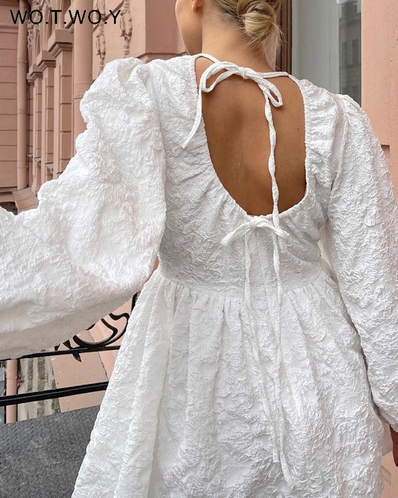 Levoire | Robe Flare Surpoids Blanche