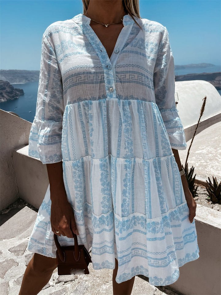 Levoire | Robe Volants Légère Motif Joyeux