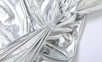 Levoire | Argent Robe Maxi Asymétrique À Une Épaule