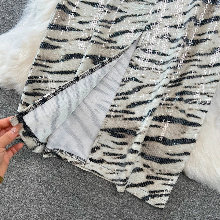 Levoire | Jupe En Simili Cuir Imprimé Léopard Pour Un Look Sauvage Et Moderne