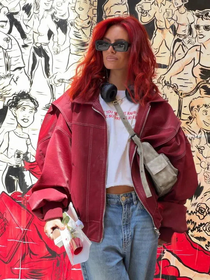 Levoire | Veste En Cuir Épaisse Pour Femmes