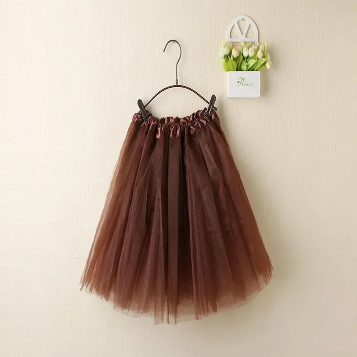 Levoire | Jupe En Tulle Pour Enfant Café Einheitsgröße