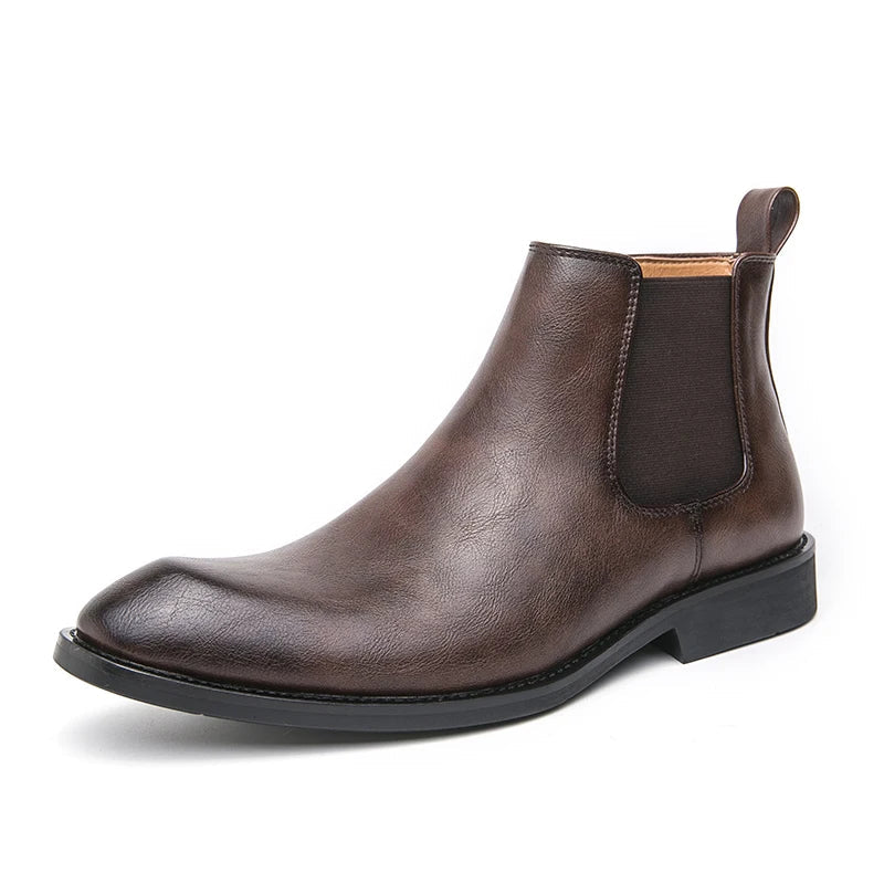 Levoire | Bottes En Cuir De Haute Qualité Avec Semelle Profilée Marron foncé