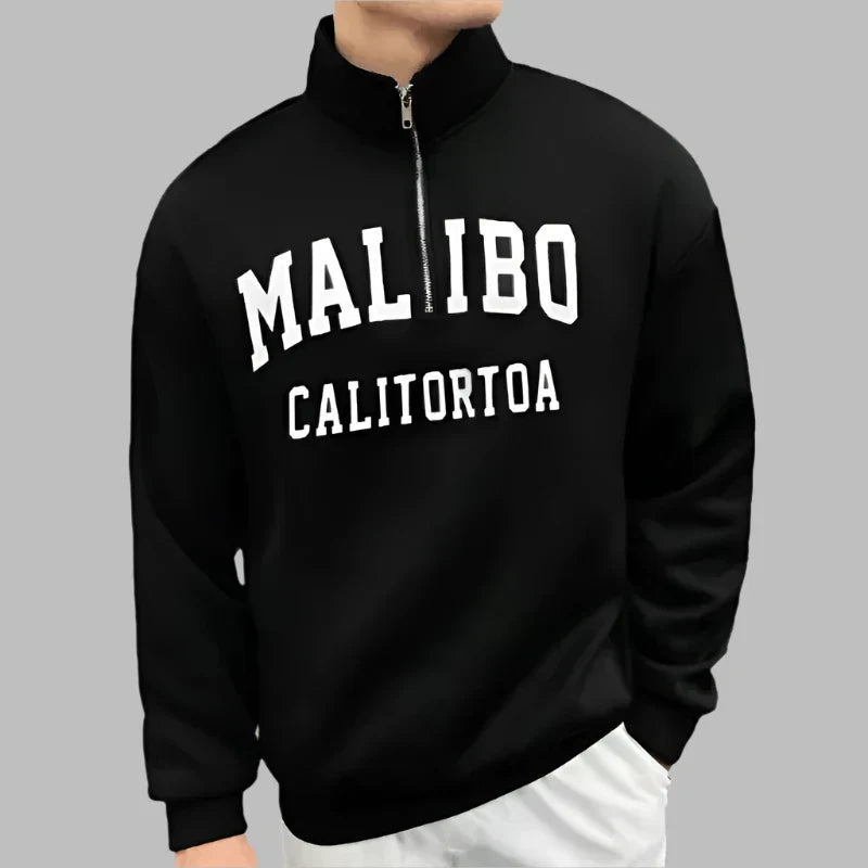 Levoire | Pull Pour Hommes À La Mode Avec Fermeture Éclair Noir