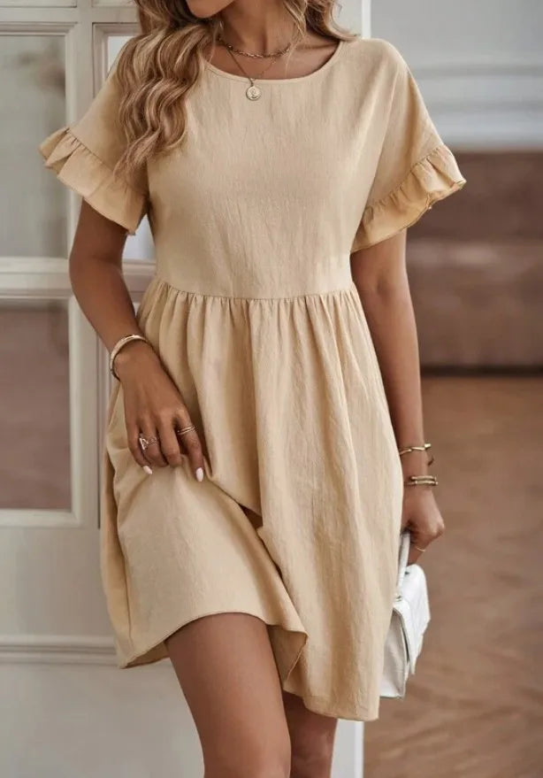 Levoire | Robe Midi Pour Femmes Clara Beige