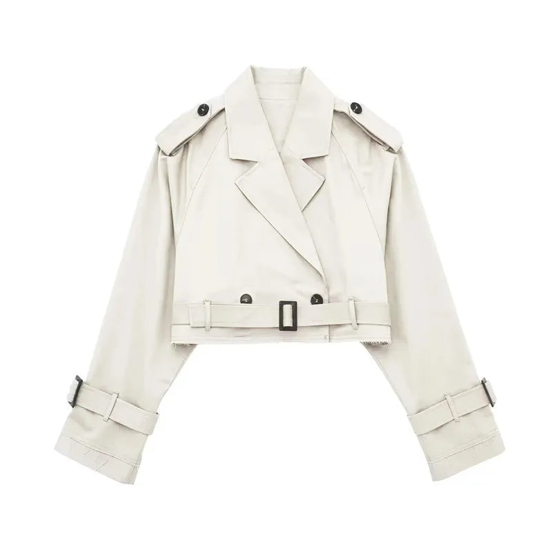 Levoire | Trench-Coat Élégant Avec Bretelles Beige