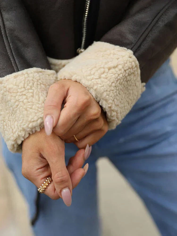 Levoire | Veste chaude en similicuir pour femmes