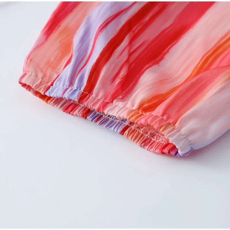 Levoire | Robe Dos Nu À Lacets À Rayures