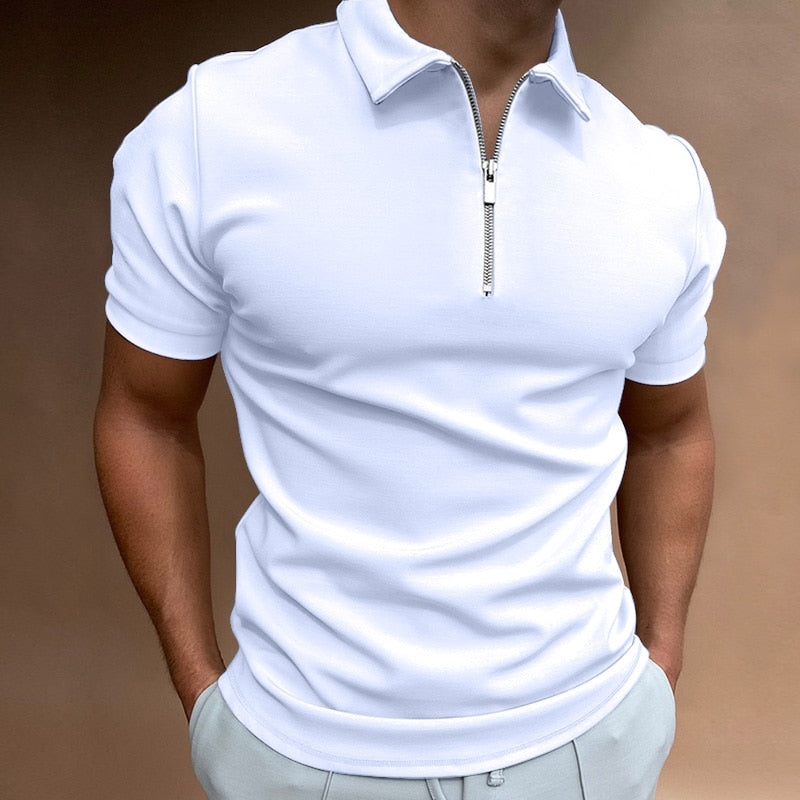 Levoire | Polo Zippé Blanc
