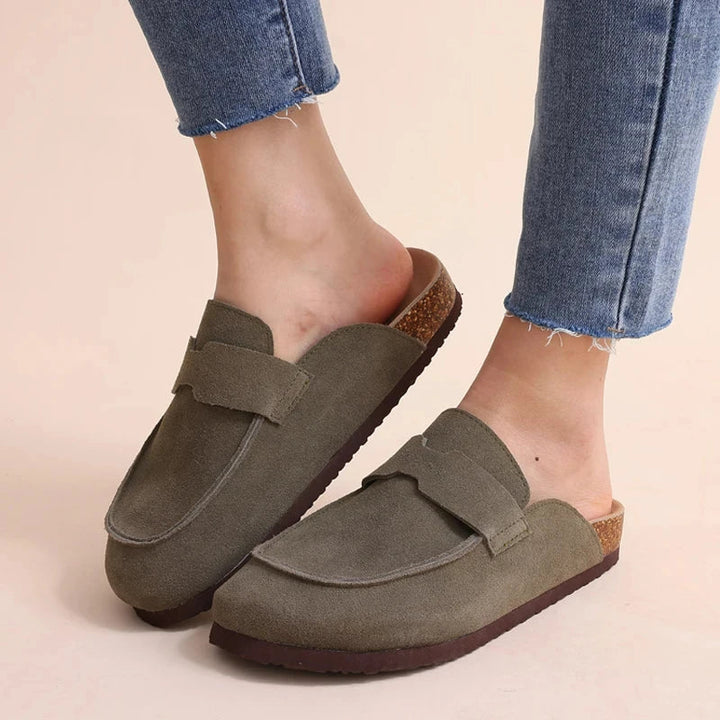 Levoire | Classiques Chaussures En Cuir Antidérapantes Pour Femmes armeen vert