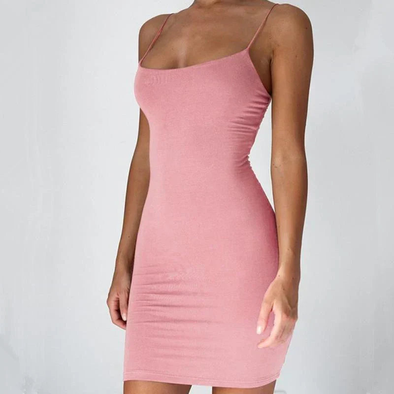 Levoire | Mini robe à bretelles spaghetti pour femme