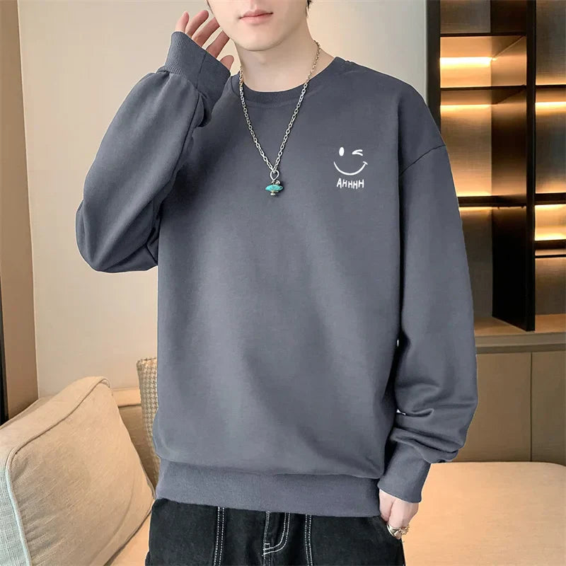 Levoire | Pull À Col Rond Et Manches Longues Pour Homme Gris