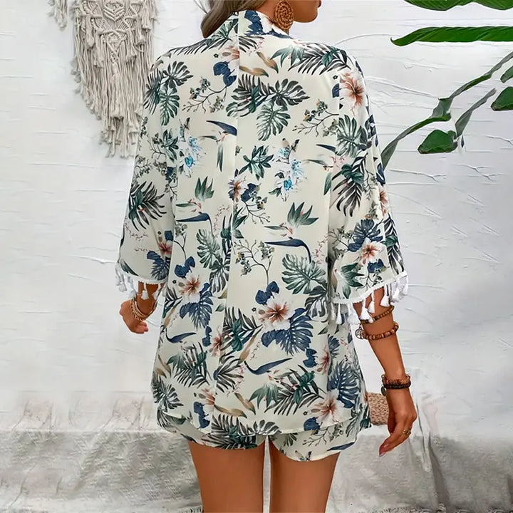 Levoire | Ensemble Floral Chic Deux Parties Pour Femmes