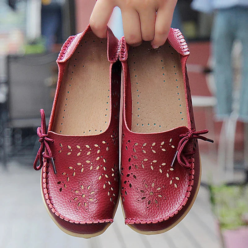 Levoire | Chaussures Plates Élégantes Pour Femmes Bordeaux
