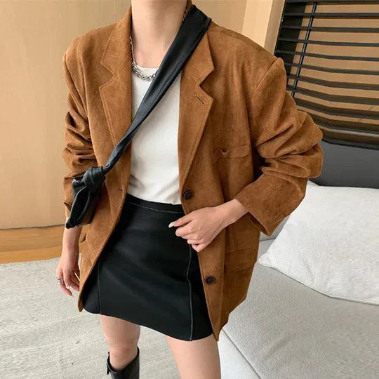 Levoire | Veste Femme Rétro Marron Braun B