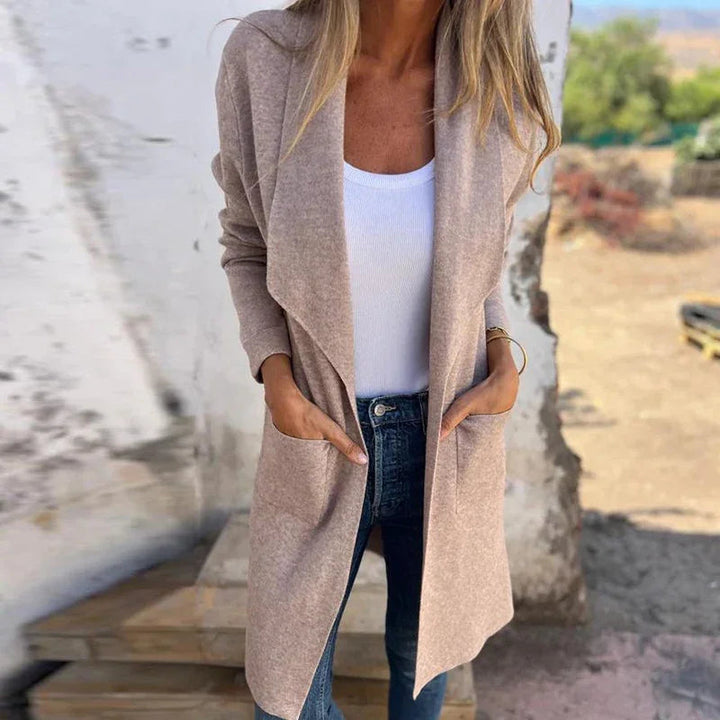 Levoire | Cardigan à manches longues avec poches Kaki