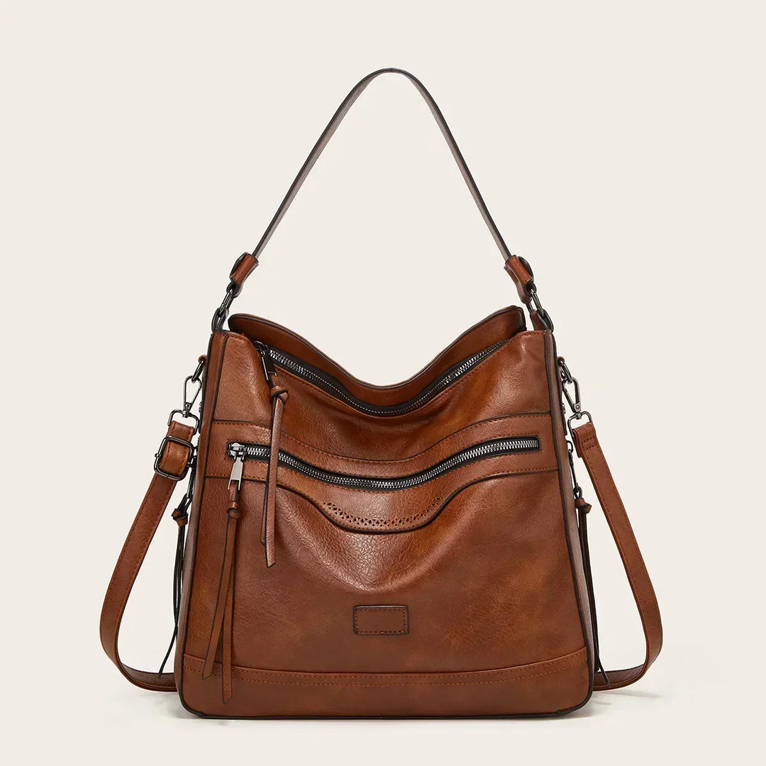 Levoire | Sac hobo en cuir Braun