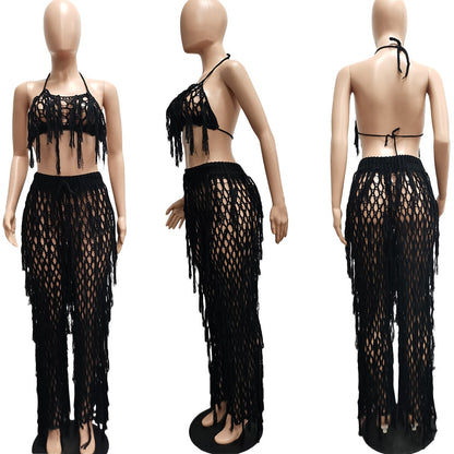 Levoire | Vêtements De Plage Crochet 2 Ensemble De Robe Deux Pièces noir 1