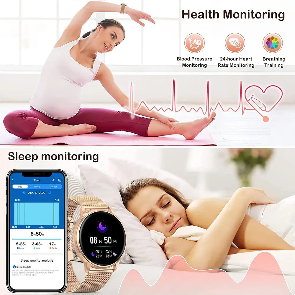 Levoire | Montre Connectée Bluetooth Avec Fonction Vocale Pour Femmes