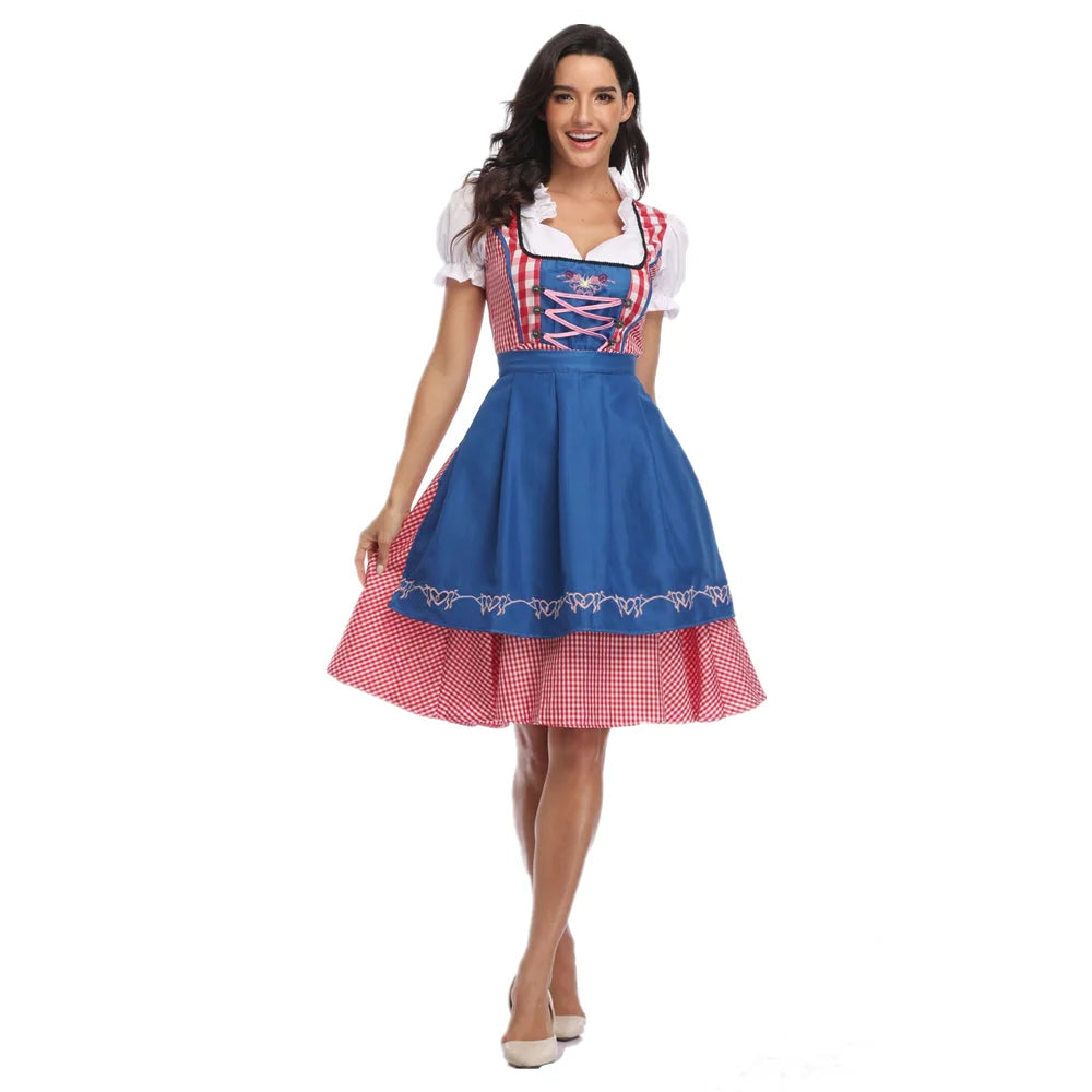 Levoire | Ensemble Dirndl Moderne Avec Élégance Intemporelle Bleu