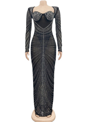 Levoire | Magnifique Robe Maxi À Paillettes Dos Nu
