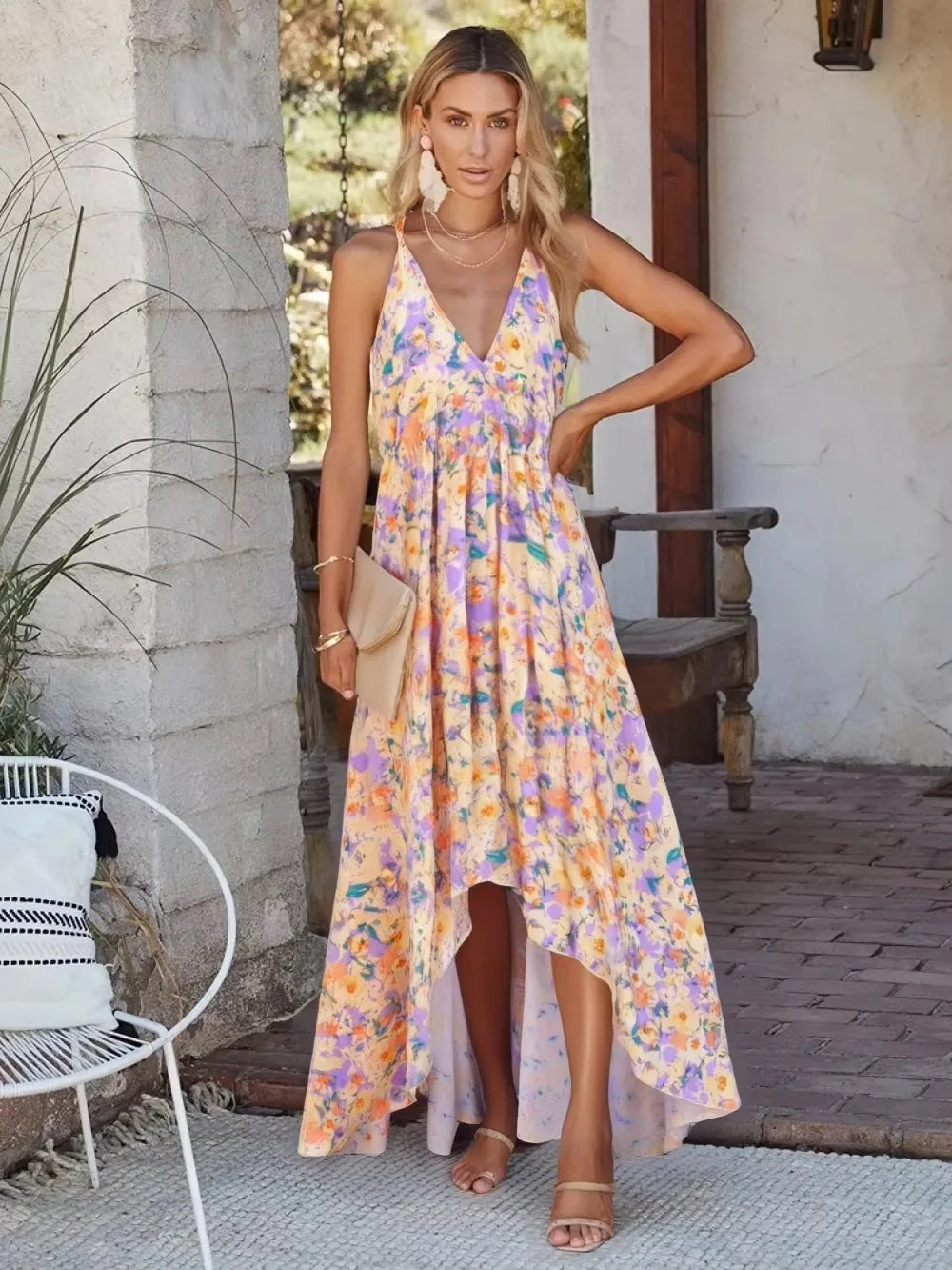 Levoire | Robe Longue Bohème Dos Ouvert