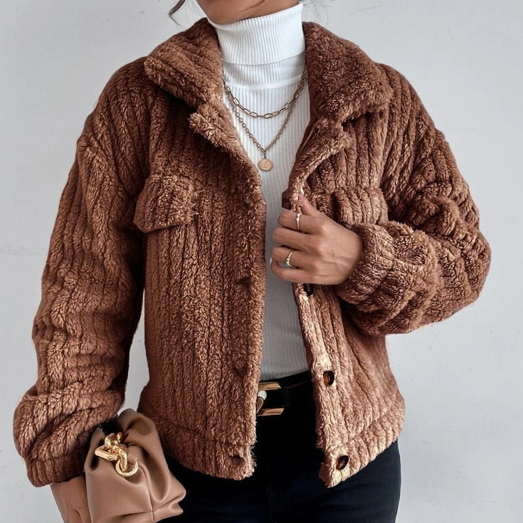 Levoire | Veste En Fleece Longue À Manches Avec Boutons