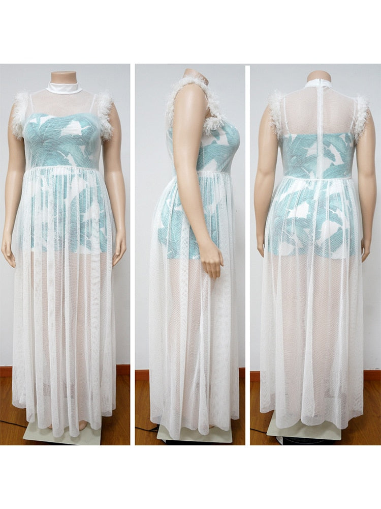 Levoire | Bralette En Matériau En Filet Robes Maxi & Ensembles De Bodysuit