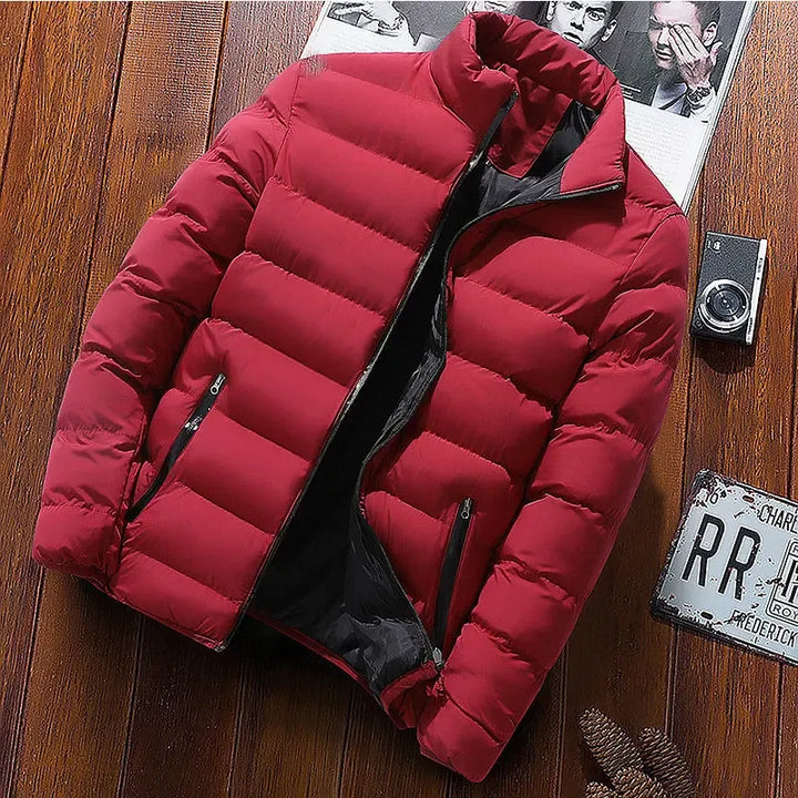 Levoire | La Veste En Coton Matelassée En Duvet Amelia. vin rouge
