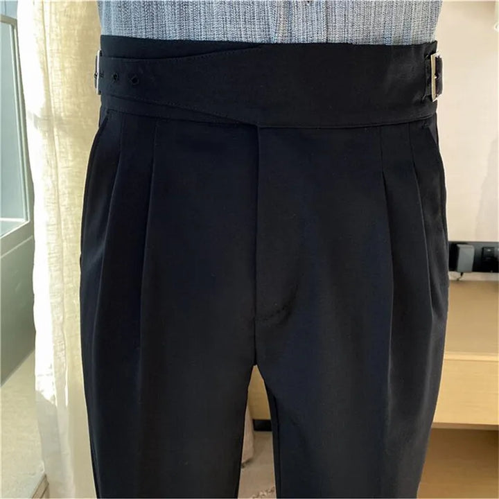 Levoire | Pantalons Décontractés Taille Haute Pour Hommes Avec Ceinture