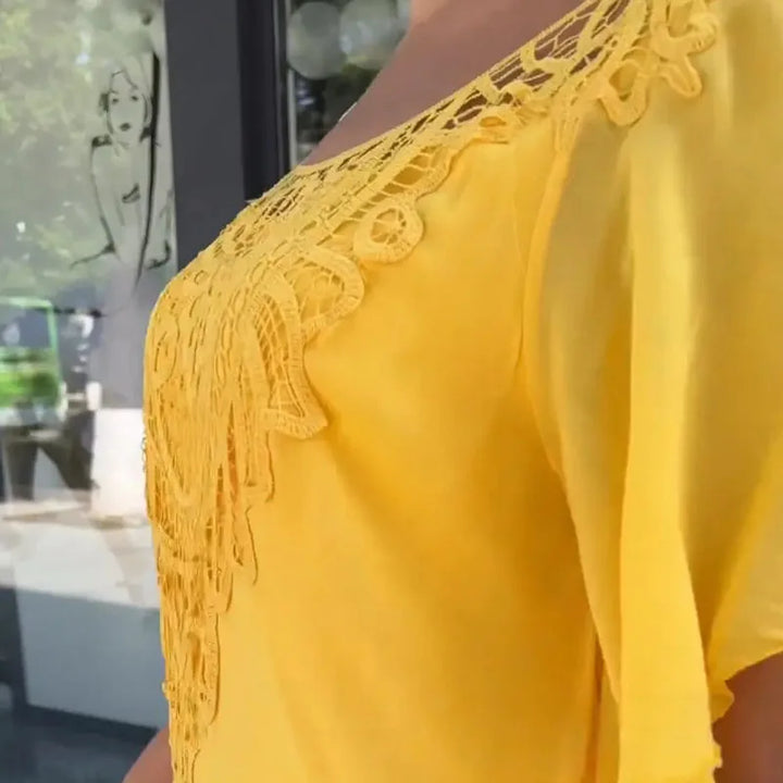 Levoire | Robe Brodée Chic En Tissu Léger
