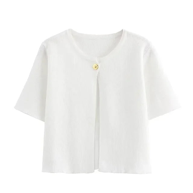 Levoire | Haut Slim Fit Tricot Blanc