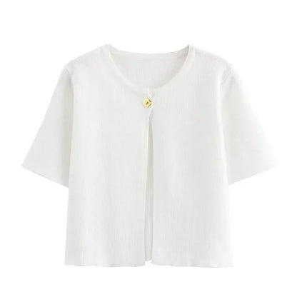 Levoire | Haut Slim Fit Tricot Blanc