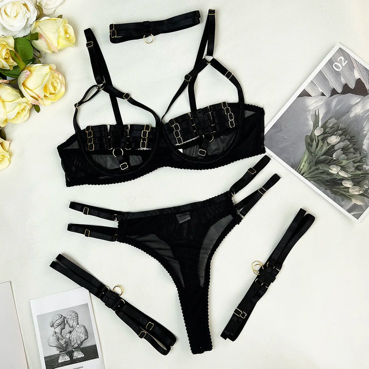 Levoire | Ensemble De Lingerie Élégant 4 Pièces