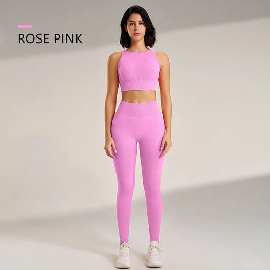 Levoire | Ensemble De Yoga Femme Rose
