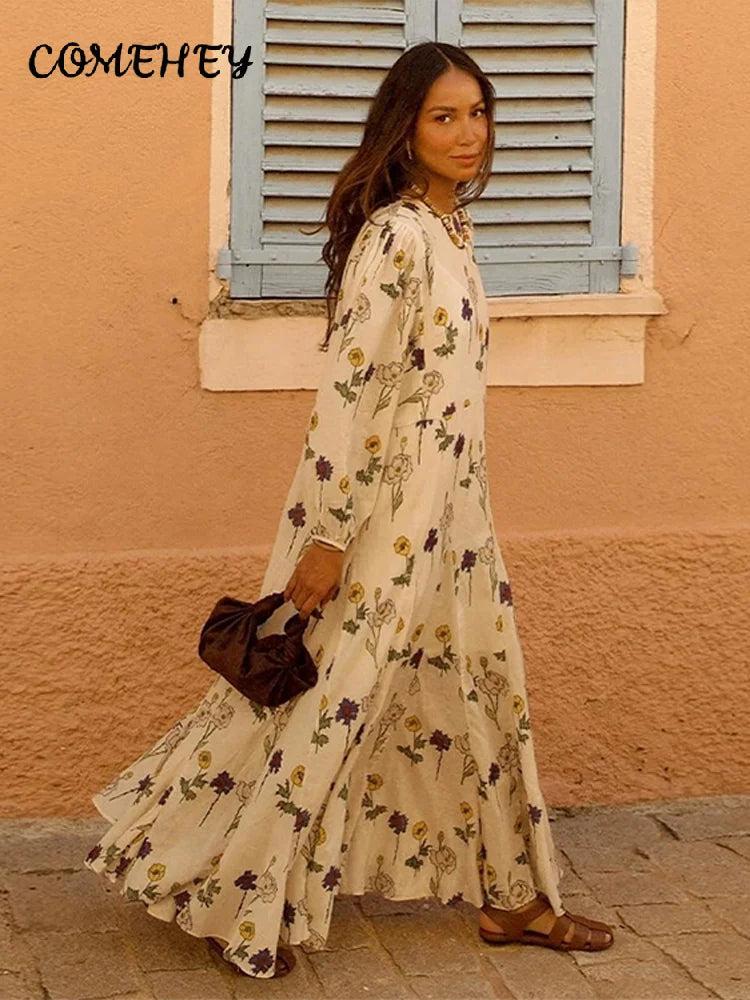 Levoire | Robe À Volants Imprimée