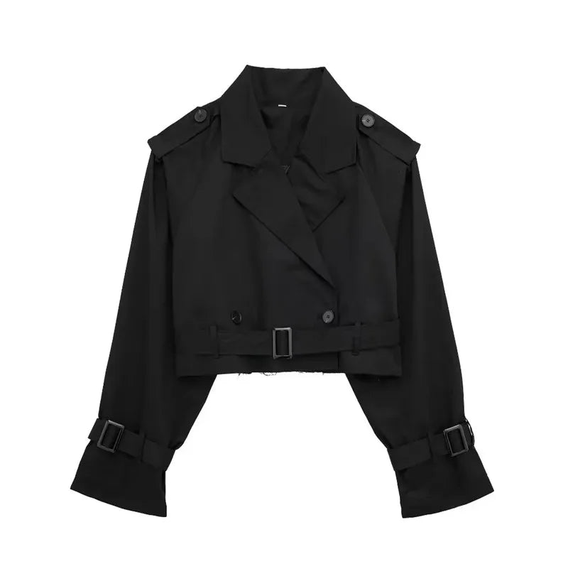 Levoire | Trench-Coat Gürtelter Noir