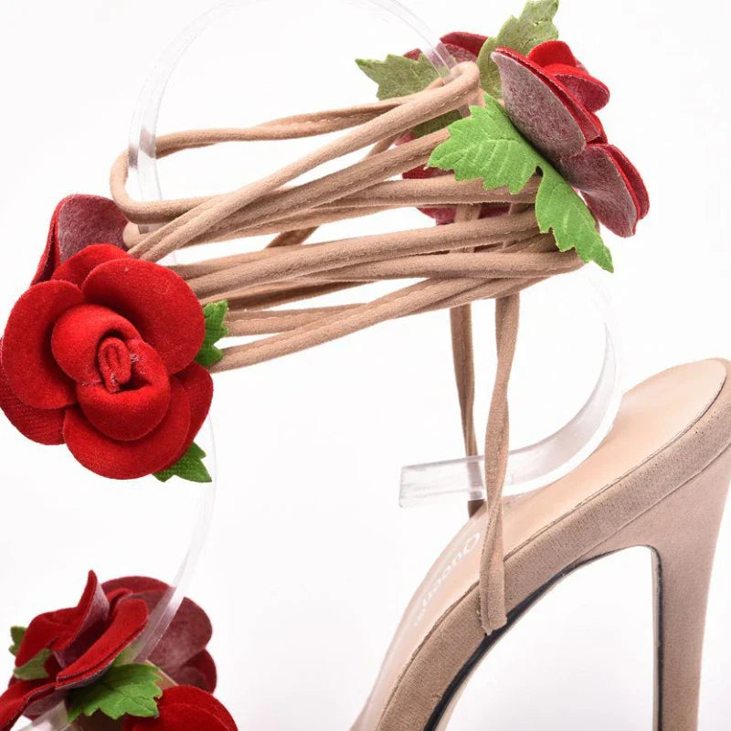 Levoire | Chaussure À Talon Satin Rose