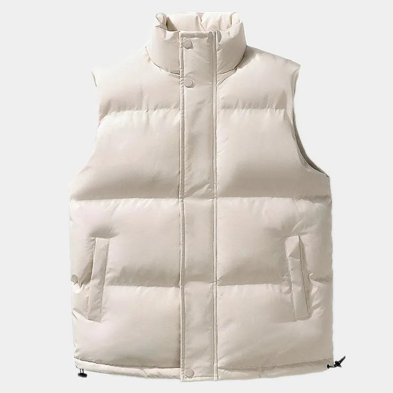 Levoire | Veste Sans Manches Chaude Puffertjakke Pull Avec Poches Blanc