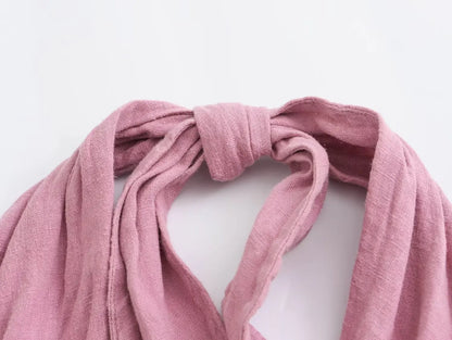 Levoire | Robe En Lin Élégante Avec Col