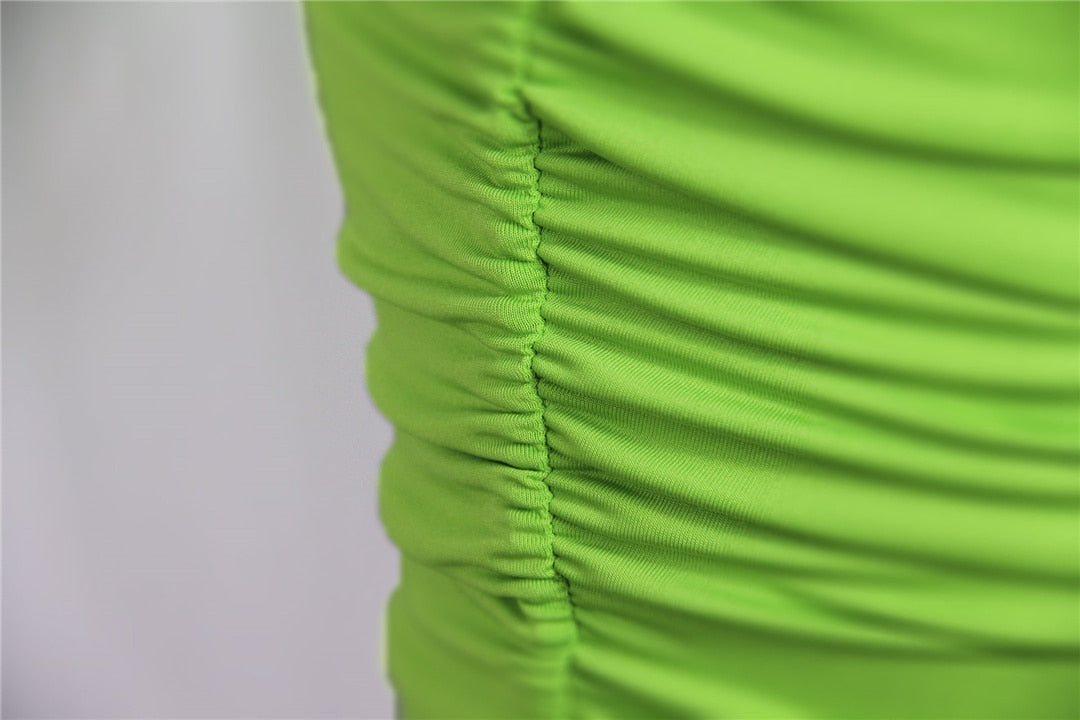 Levoire | String Dos Nu Découpé Double Jupe Mini Robes