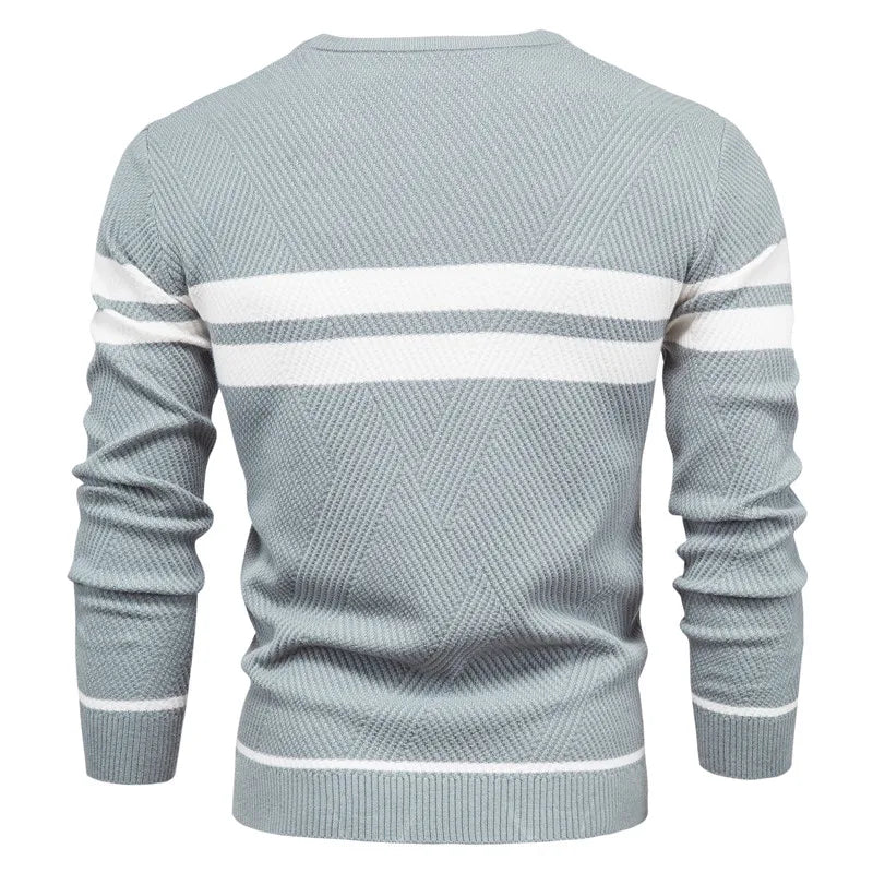 Levoire | Pull Homme Patchwork, Coupe Slim
