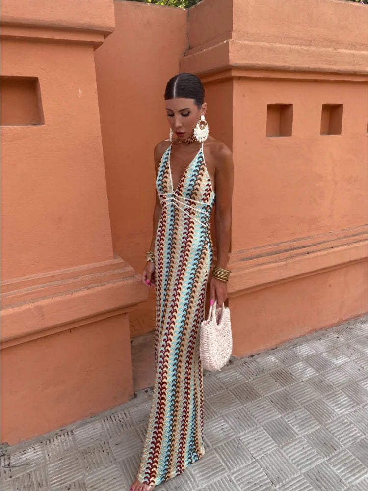 Levoire | Robe Sans Dos À Décolleté En V