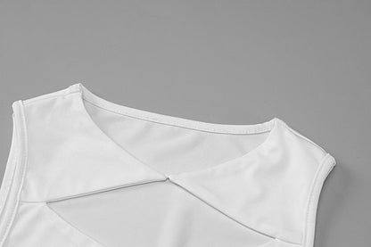 Levoire | Blanc Taille Haute Robe Longue