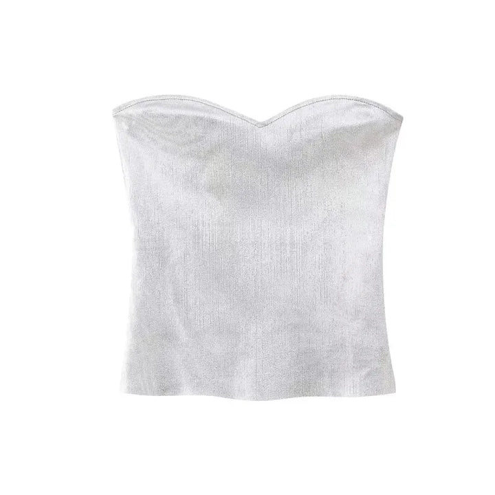 Levoire | Bandage Metallic Shine Tricot Corset Top